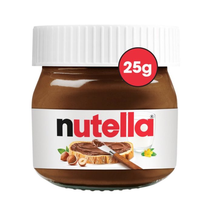 Nutella Mini 25 G Personalised Favour Jars 